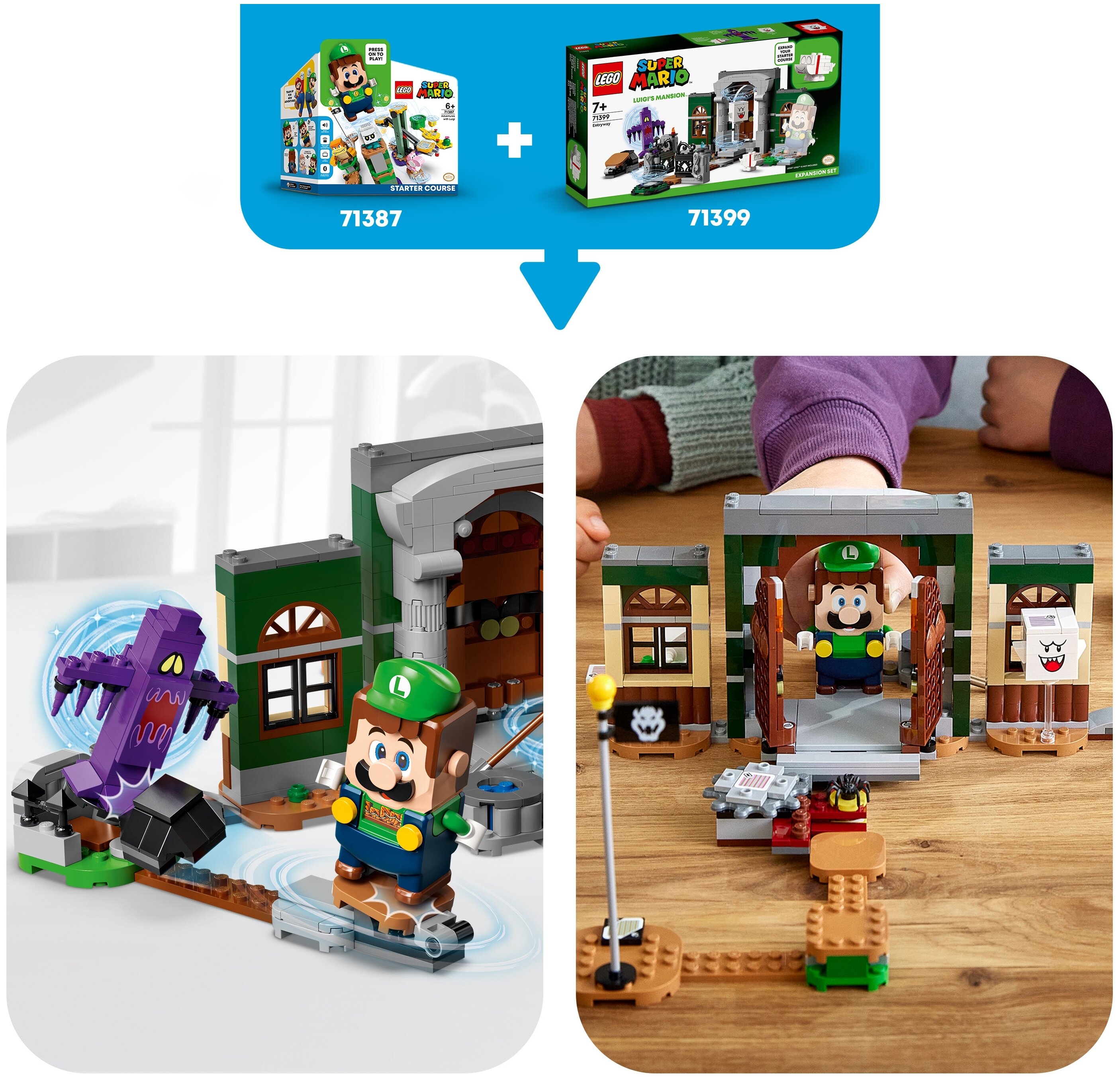 Конструктор LEGO Дополнительный набор «Luigi’sMansion: вестибюль» Super Mario 71399 Казахстан