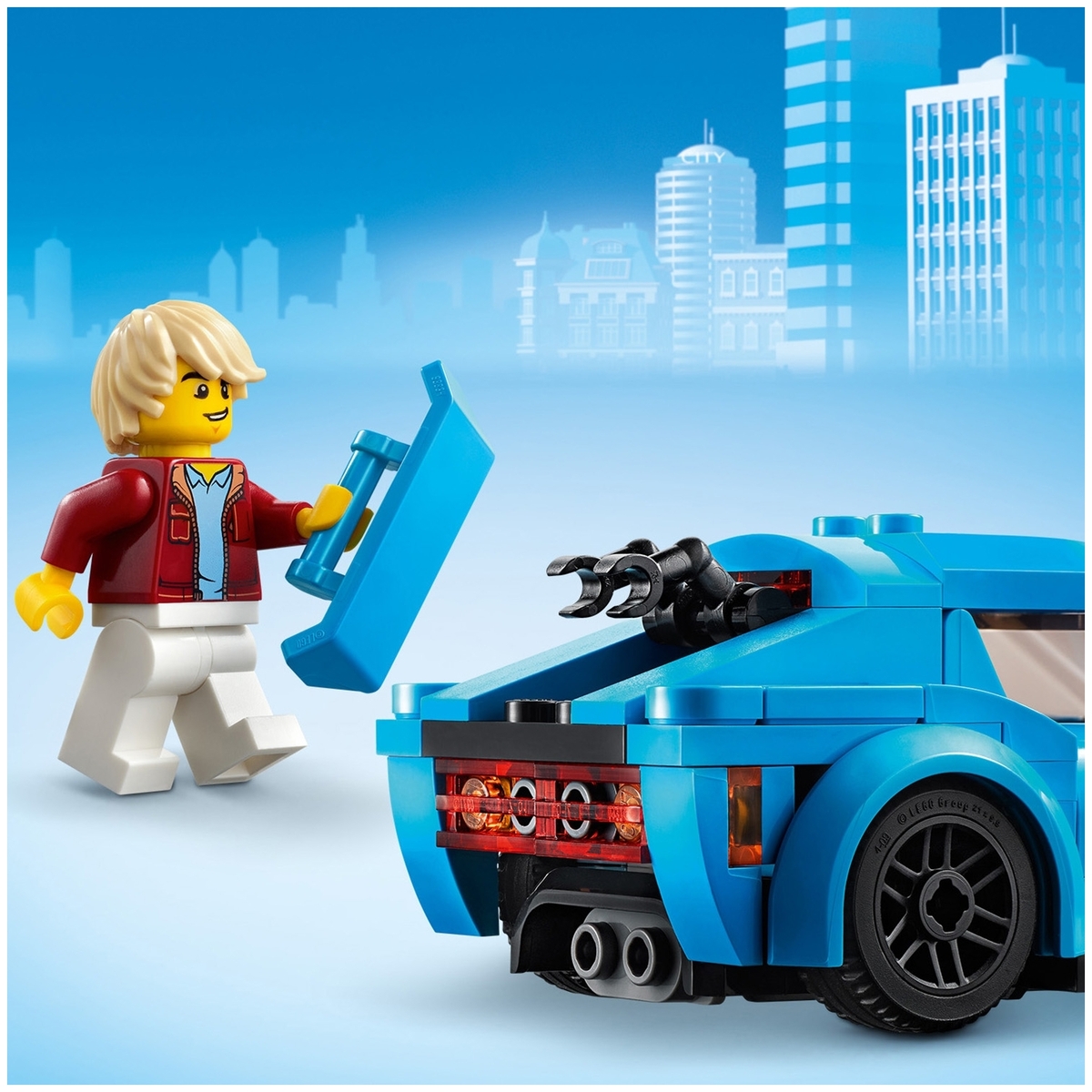 Конструктор LEGO 60285 Город Спортивный автомобиль Казахстан