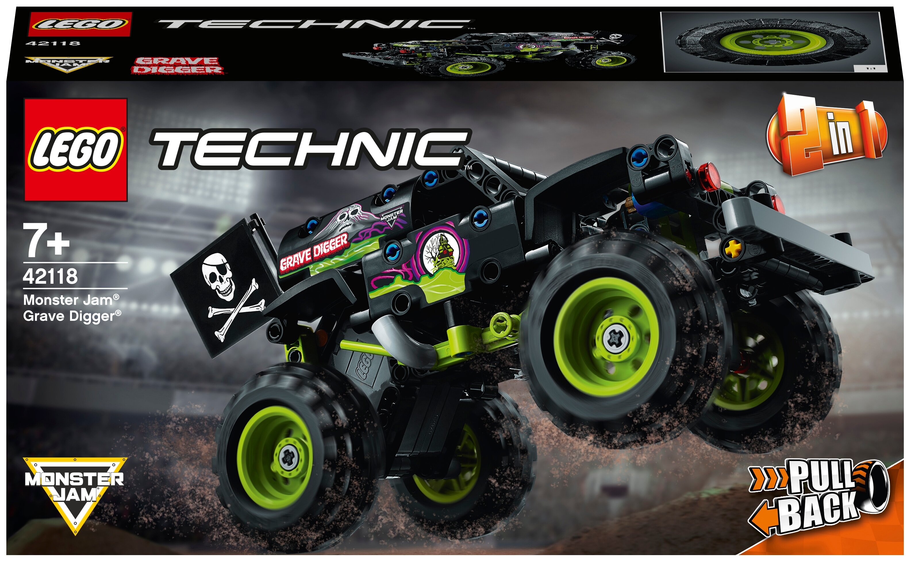 Конструктор LEGO 42118 Technic Monster Jam Grave Digger