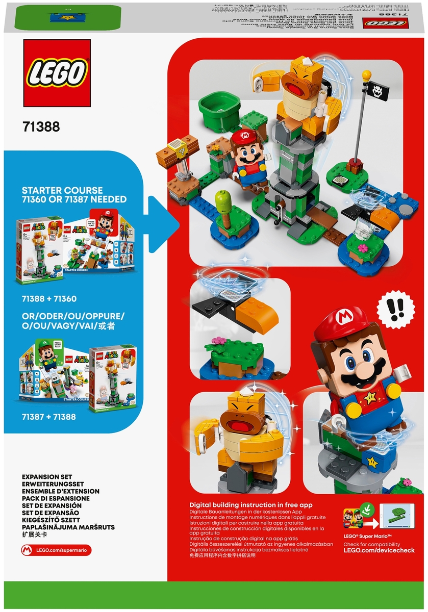 Фото Конструктор LEGO 71388 Super Mario Дополнительный набор «Падающая башня босса братца-сумо»