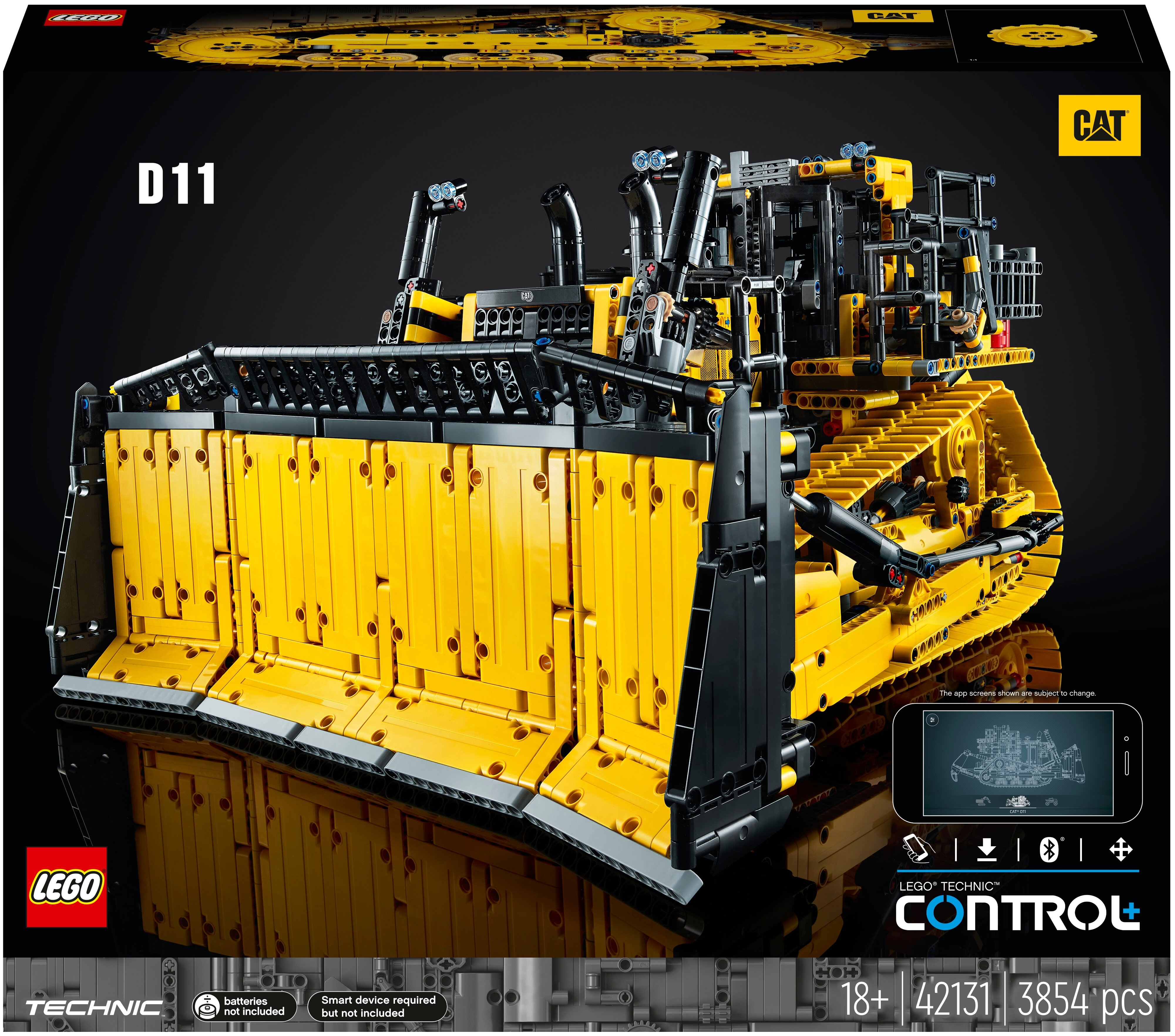 Конструктор LEGO Бульдозер Cat D11 на пультеуправления TECHNIC 42131