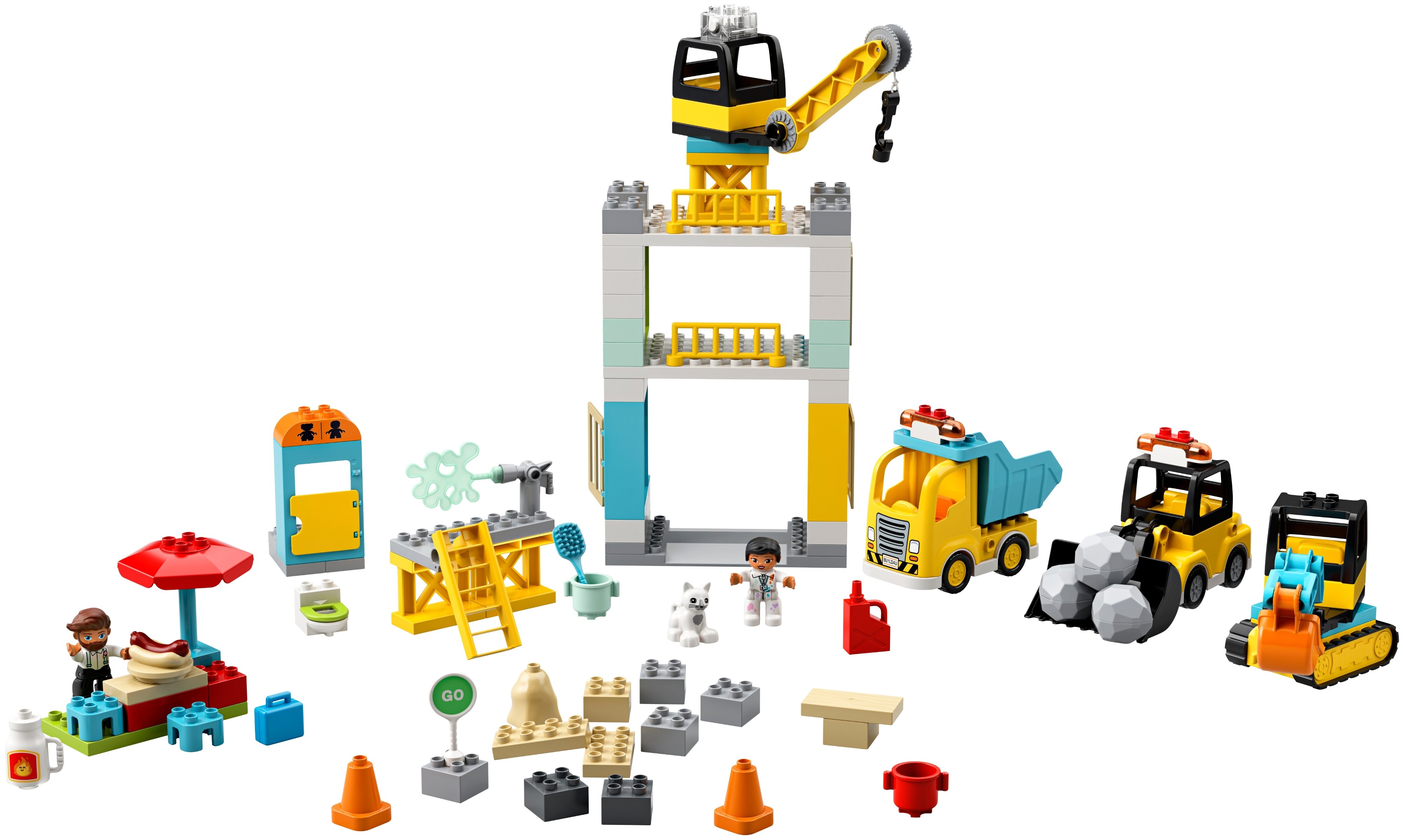Картинка Конструктор LEGO Башенный кран на стройке DUPLO 10933