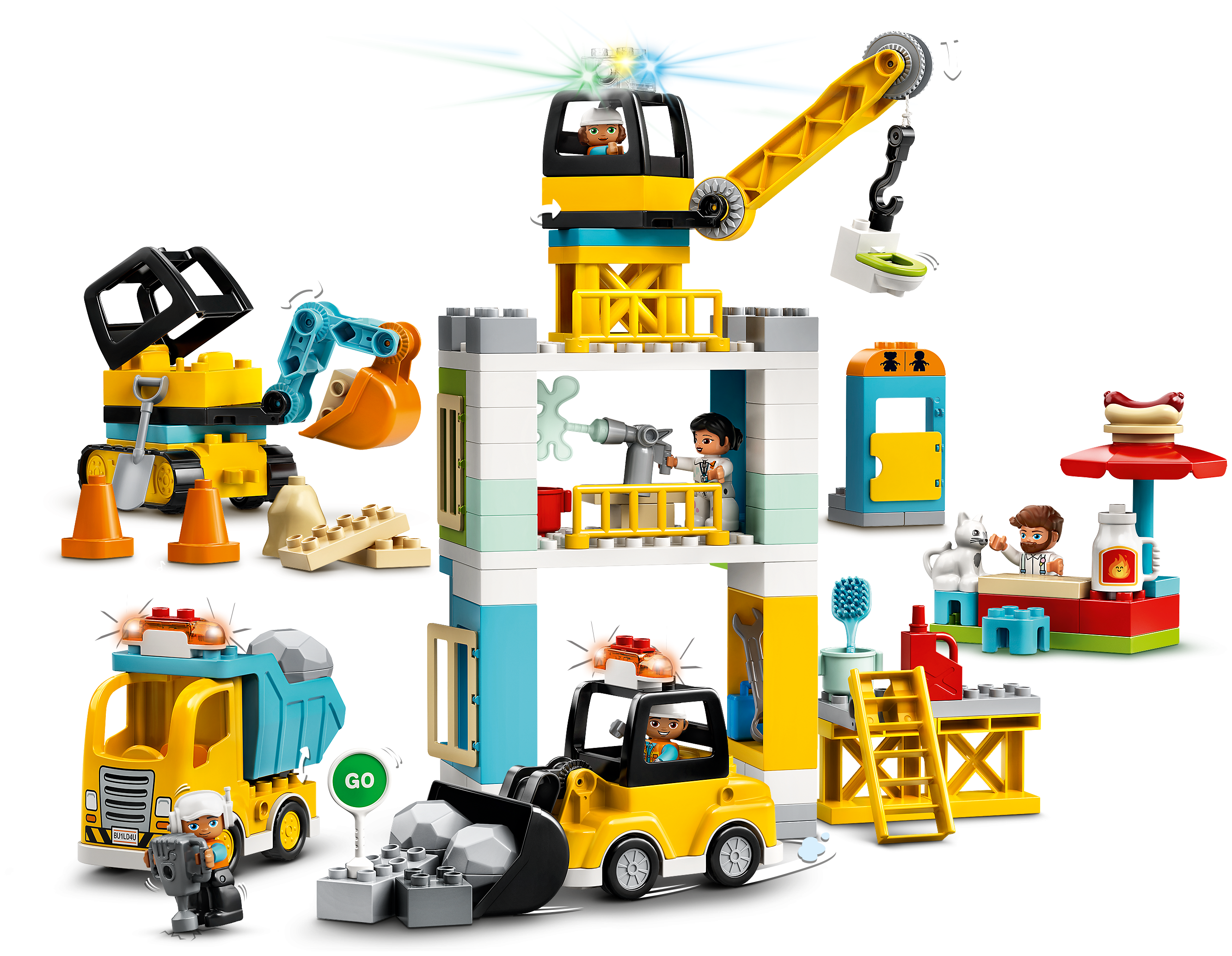 Купить Конструктор LEGO Башенный кран на стройке DUPLO 10933