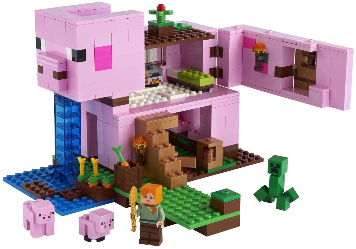 Картинка Конструктор LEGO 21170 Minecraft Дом-свинья
