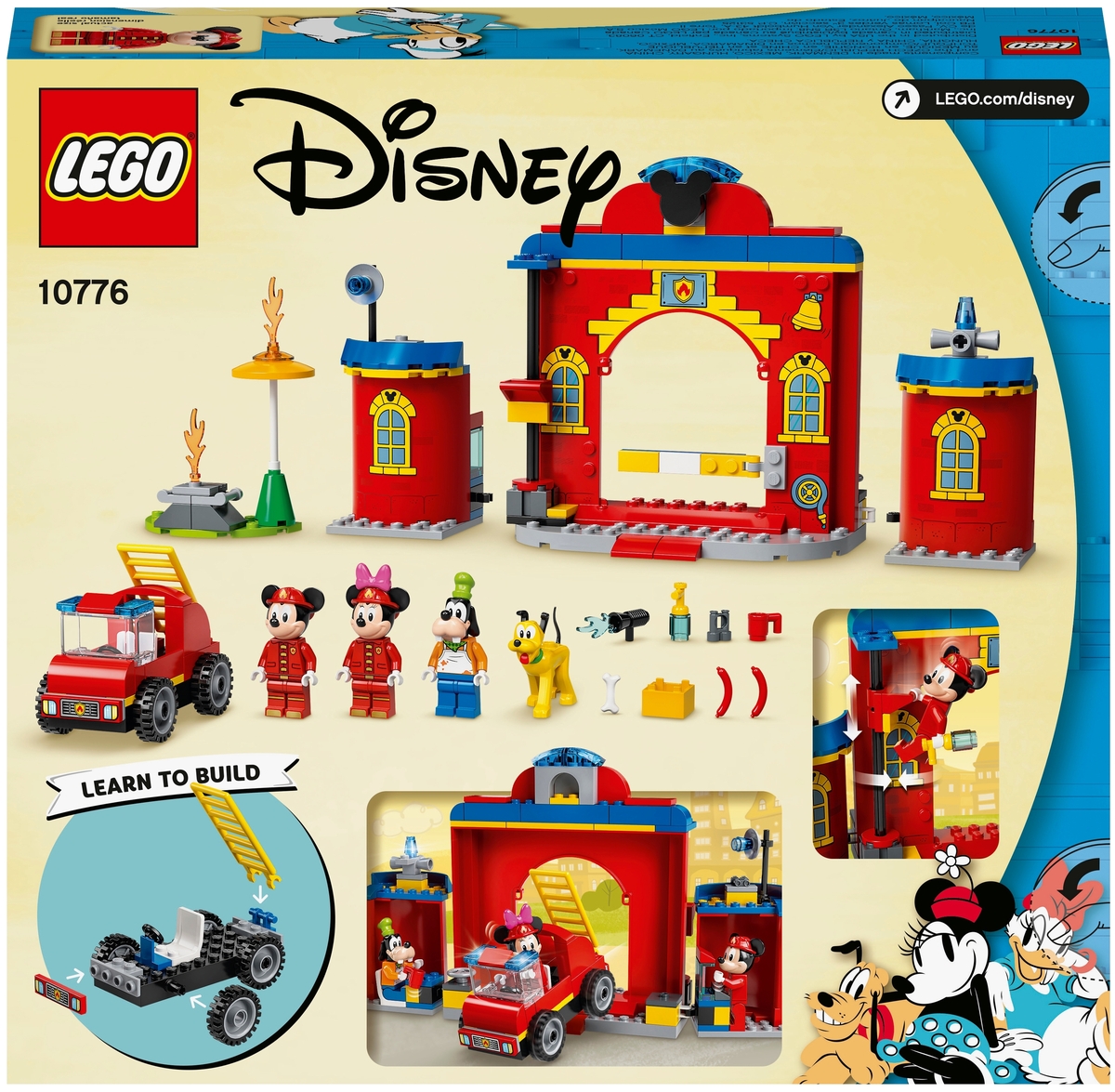 Фото Конструктор LEGO 10776 Микки и Друзья Пожарная часть и машина Микки и его друзей