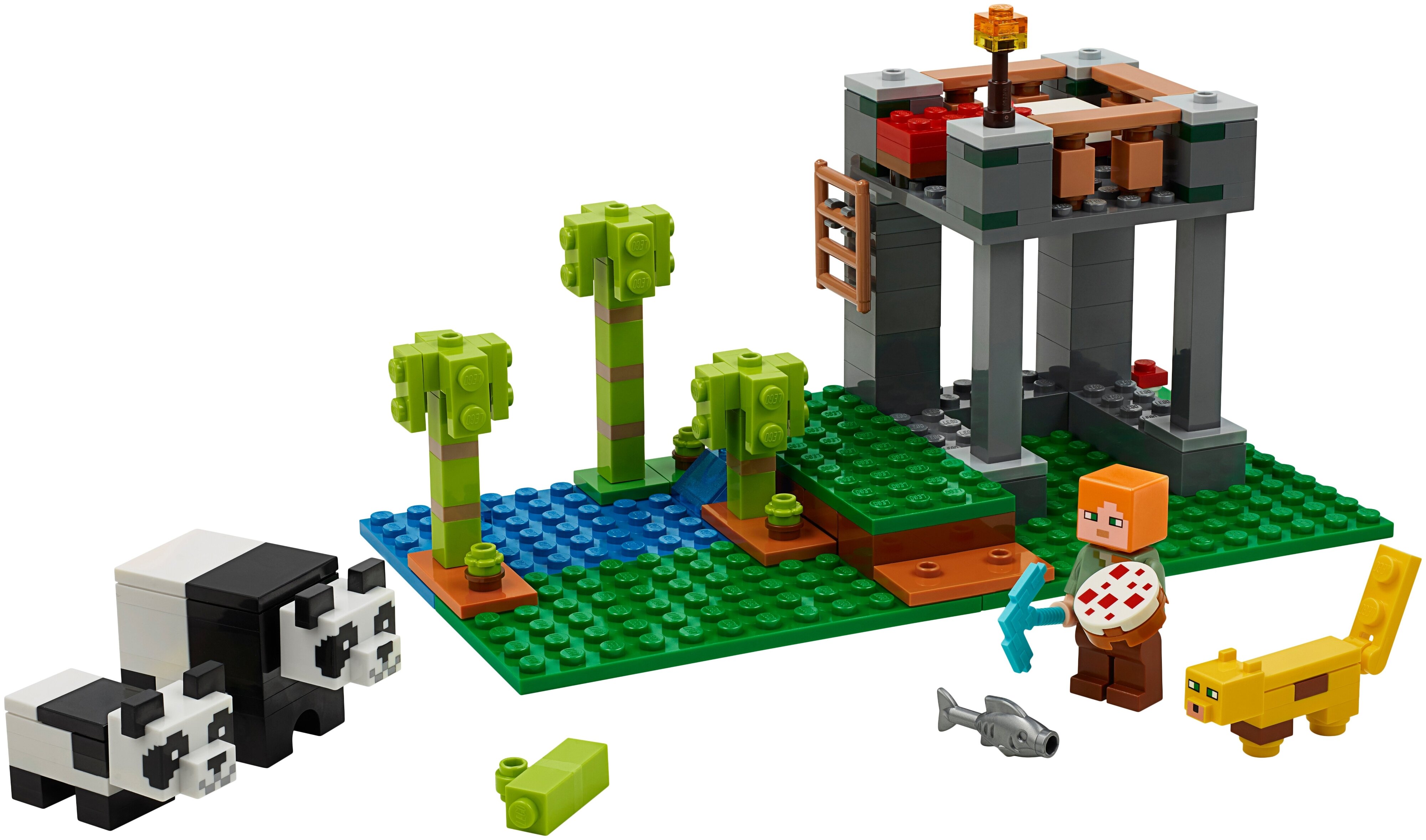 Картинка Конструктор LEGO Minecraft Питомник панд 21158