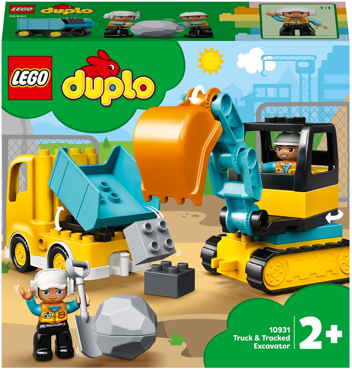 Конструктор LEGO Грузовик и гусеничный экскаватор DUPLO 10931