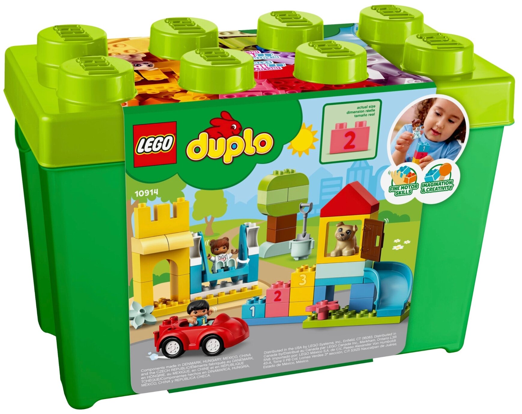 Конструктор LEGO DUPLO Большая коробка с кубиками 10914 Казахстан