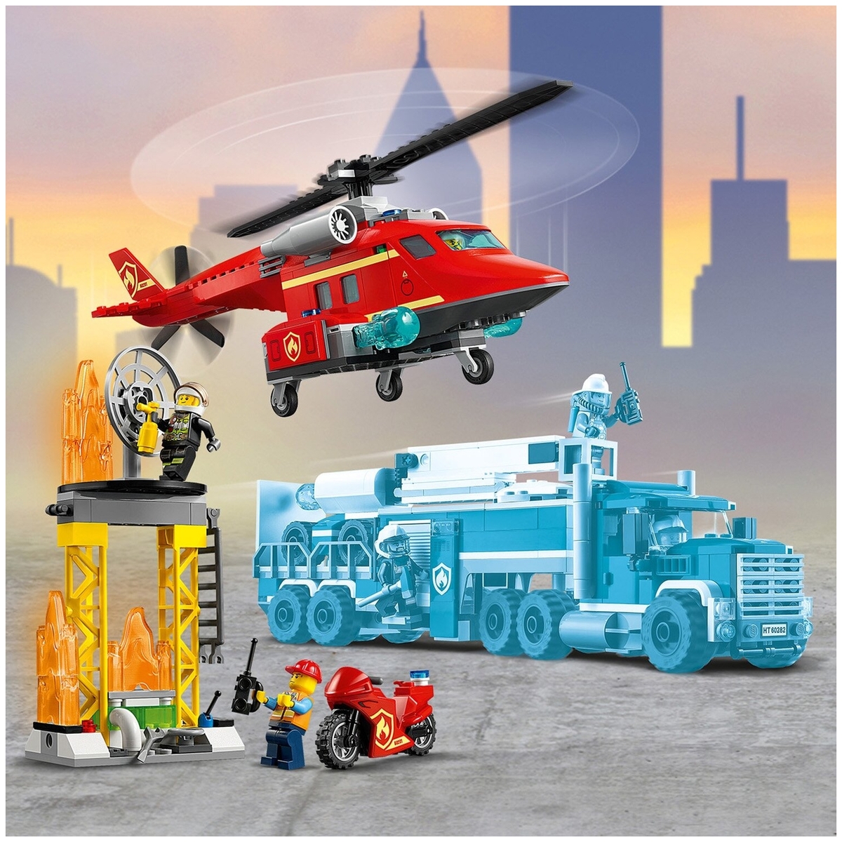 Цена Конструктор LEGO 60281 Город Спасательный пожарный вертолёт