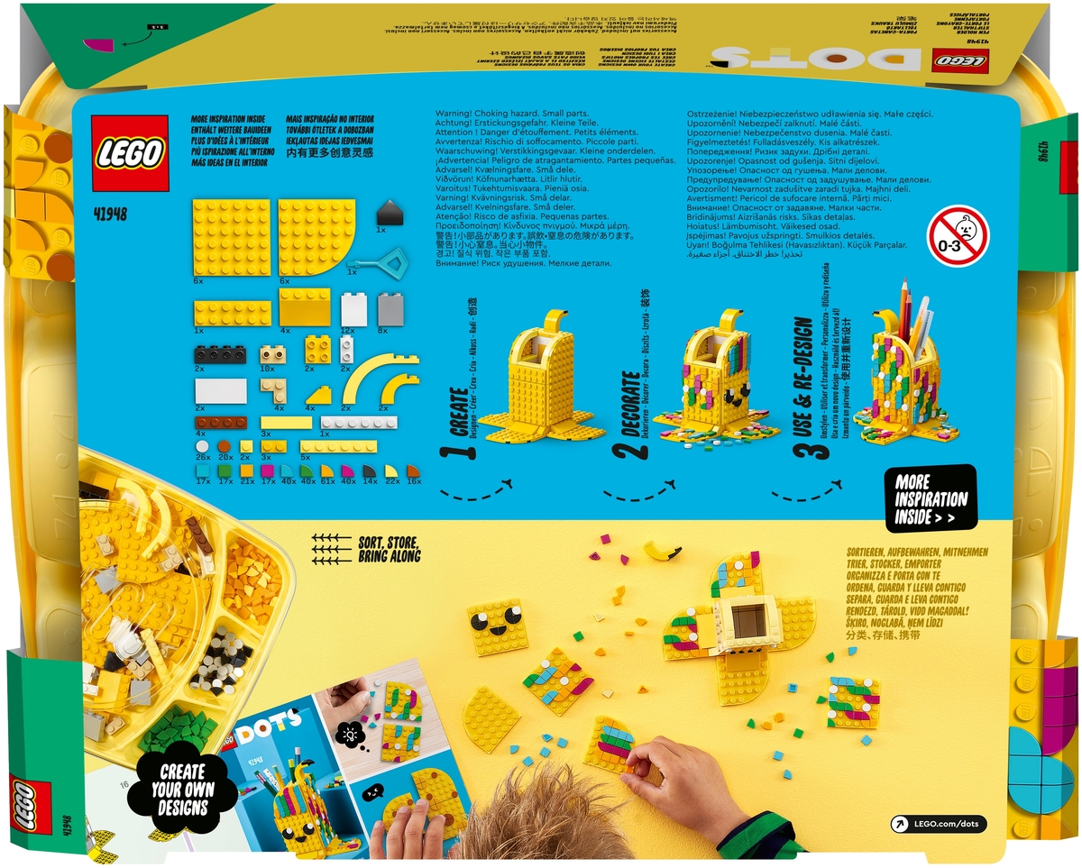 Фото Конструктор LEGO 41948 DOTs Подставка для карандашей «Милый банан»