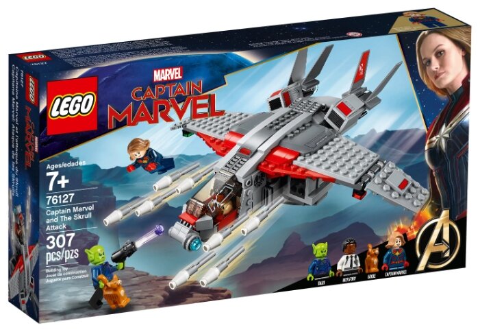 Конструктор LEGO Капитан Марвел и атака скруллов Super Heroes 76127