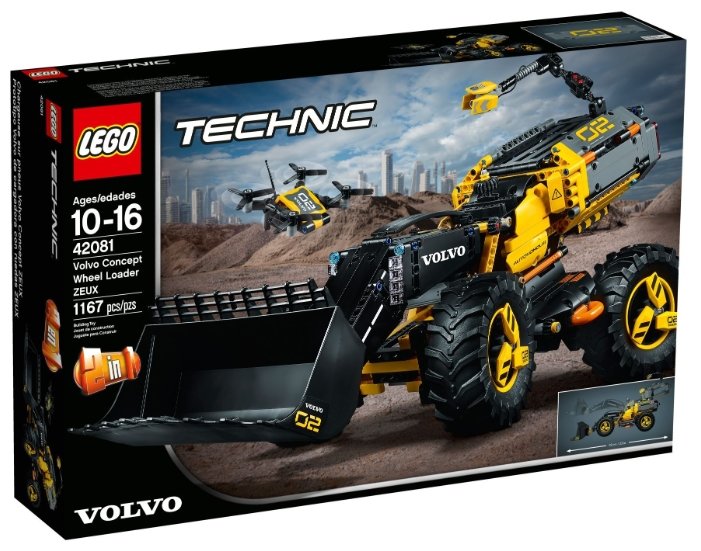 Конструктор LEGO VOLVO колёсный погрузчик ZEUX 42081