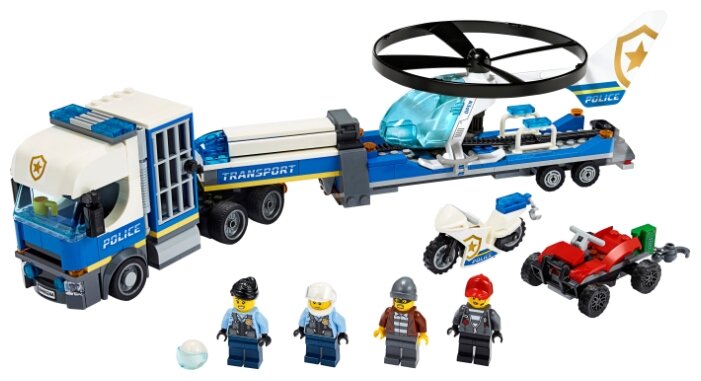 Фотография Конструктор LEGO Полицейский вертолётный транспорт CITY 60244