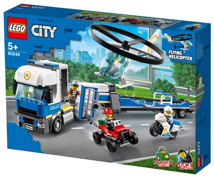 Картинка Конструктор LEGO Полицейский вертолётный транспорт CITY 60244