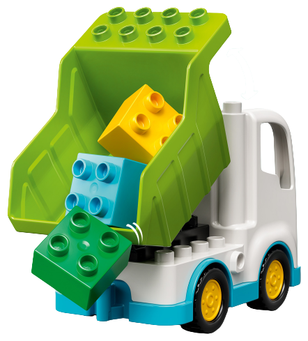 Картинка Конструктор LEGO 10945 ДуплоМусоровоз и контейнеры для раздельного сбора мусора