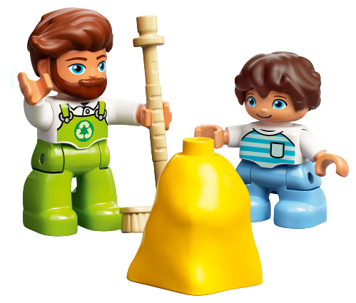 Купить Конструктор LEGO 10945 ДуплоМусоровоз и контейнеры для раздельного сбора мусора