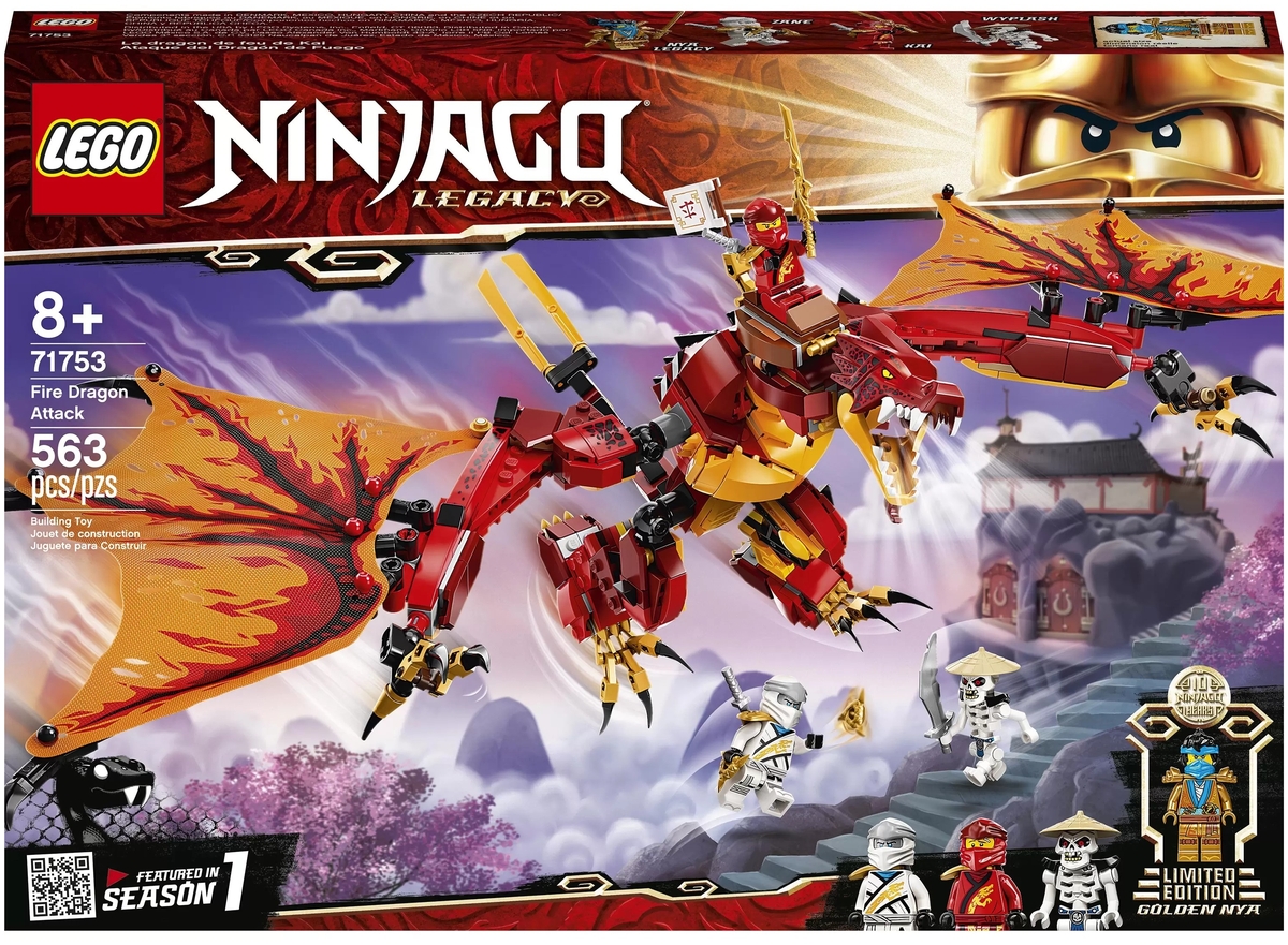 Конструктор LEGO 71753 Ниндзяго Атака огненного дракона