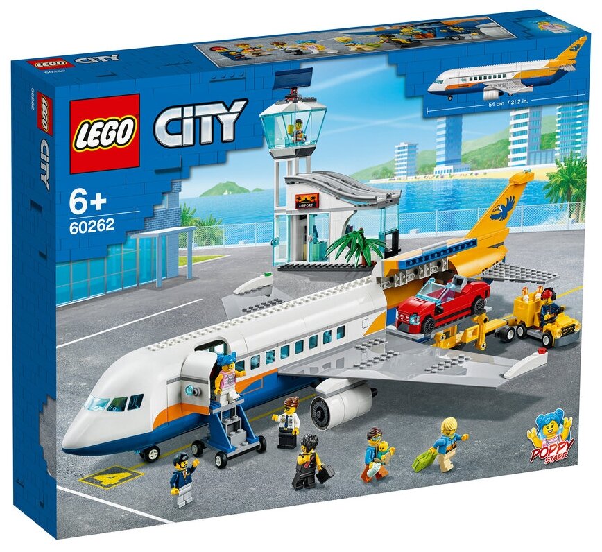 Конструктор LEGO Пассажирский самолёт CITY 60262 Казахстан