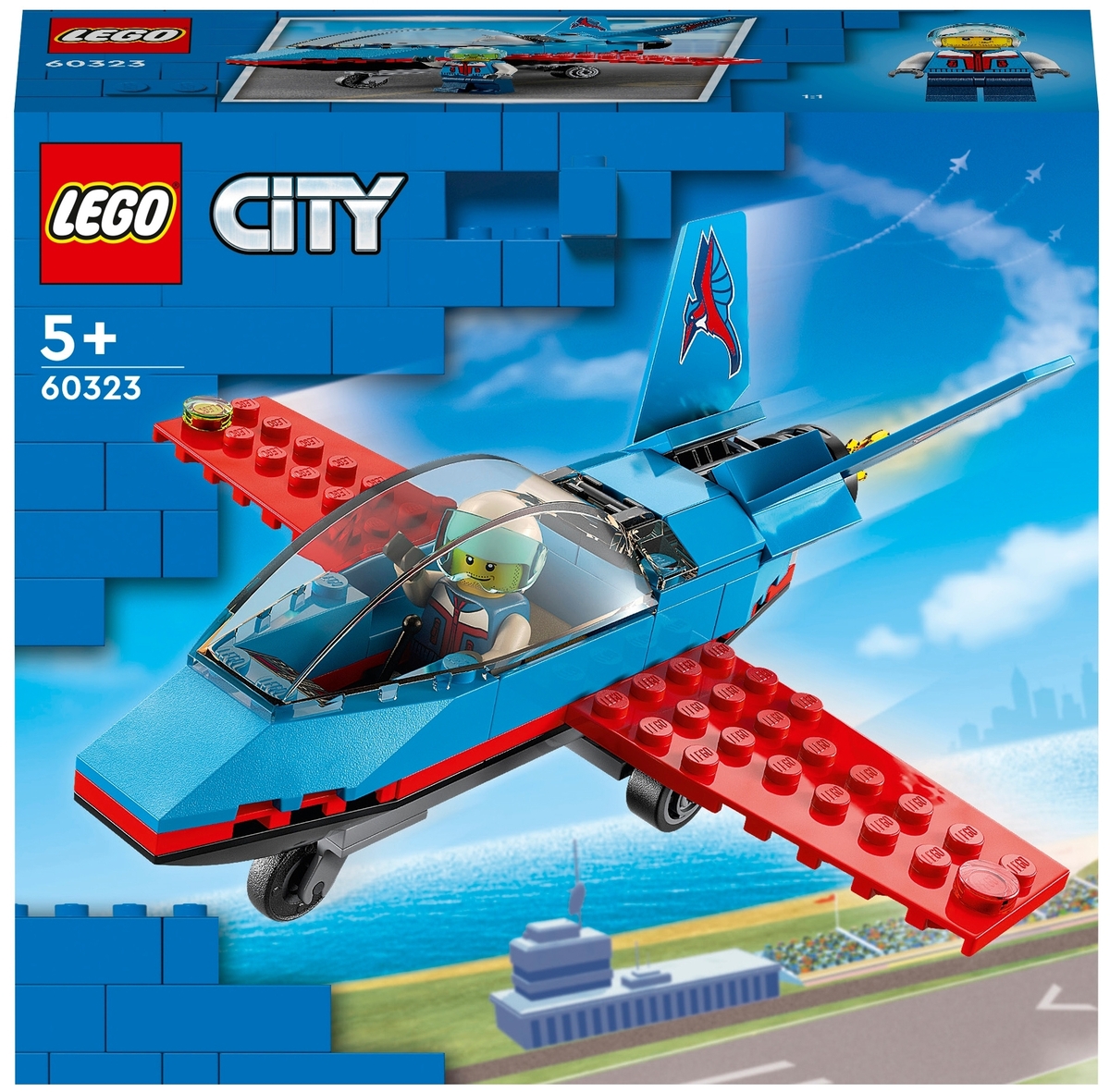 Конструктор LEGO 60323 Город Трюковый самолёт