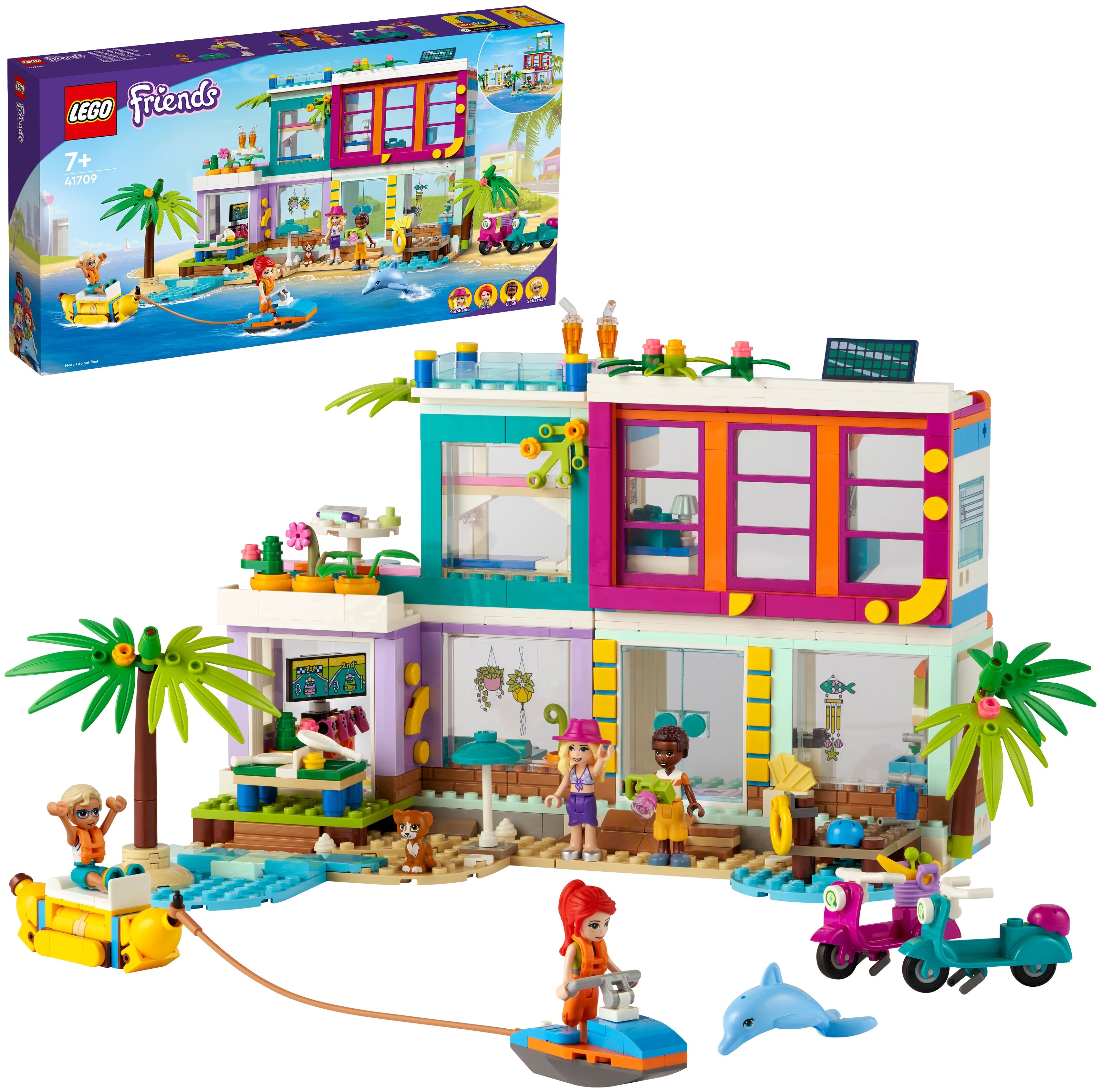 Фотография Конструктор LEGO Пляжный дом для отдыха Friends 41709