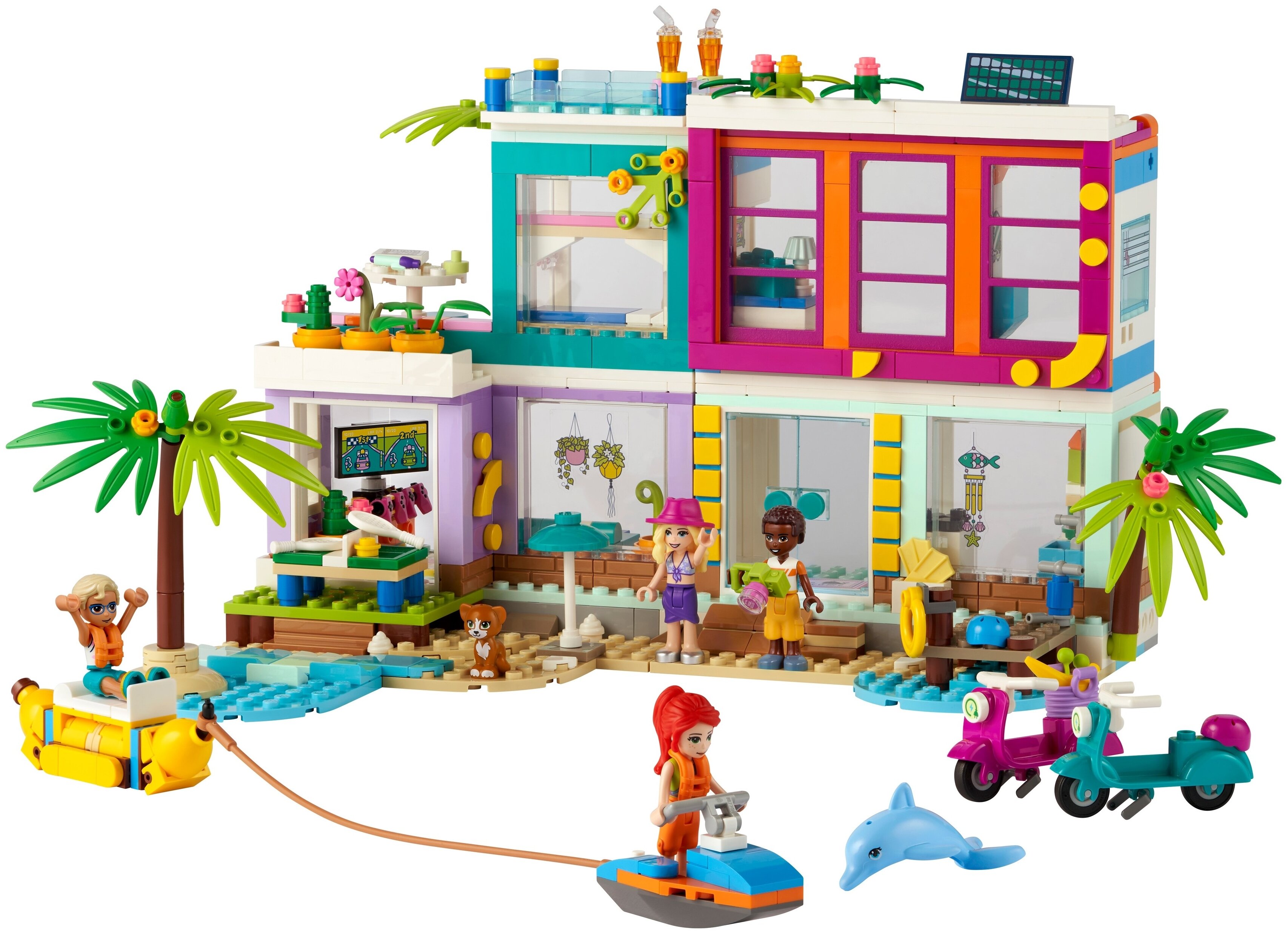 Картинка Конструктор LEGO Пляжный дом для отдыха Friends 41709