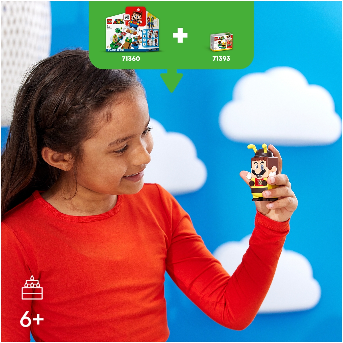 Конструктор LEGO 71393 Super Mario Набор усилений «Марио-пчела» Казахстан