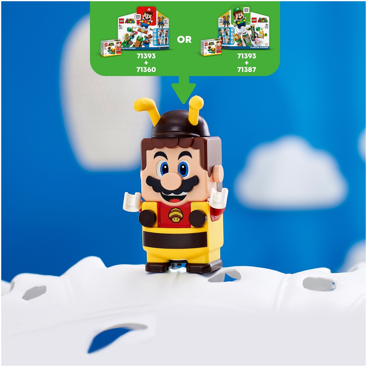 Конструктор LEGO 71393 Super Mario Набор усилений «Марио-пчела» Казахстан