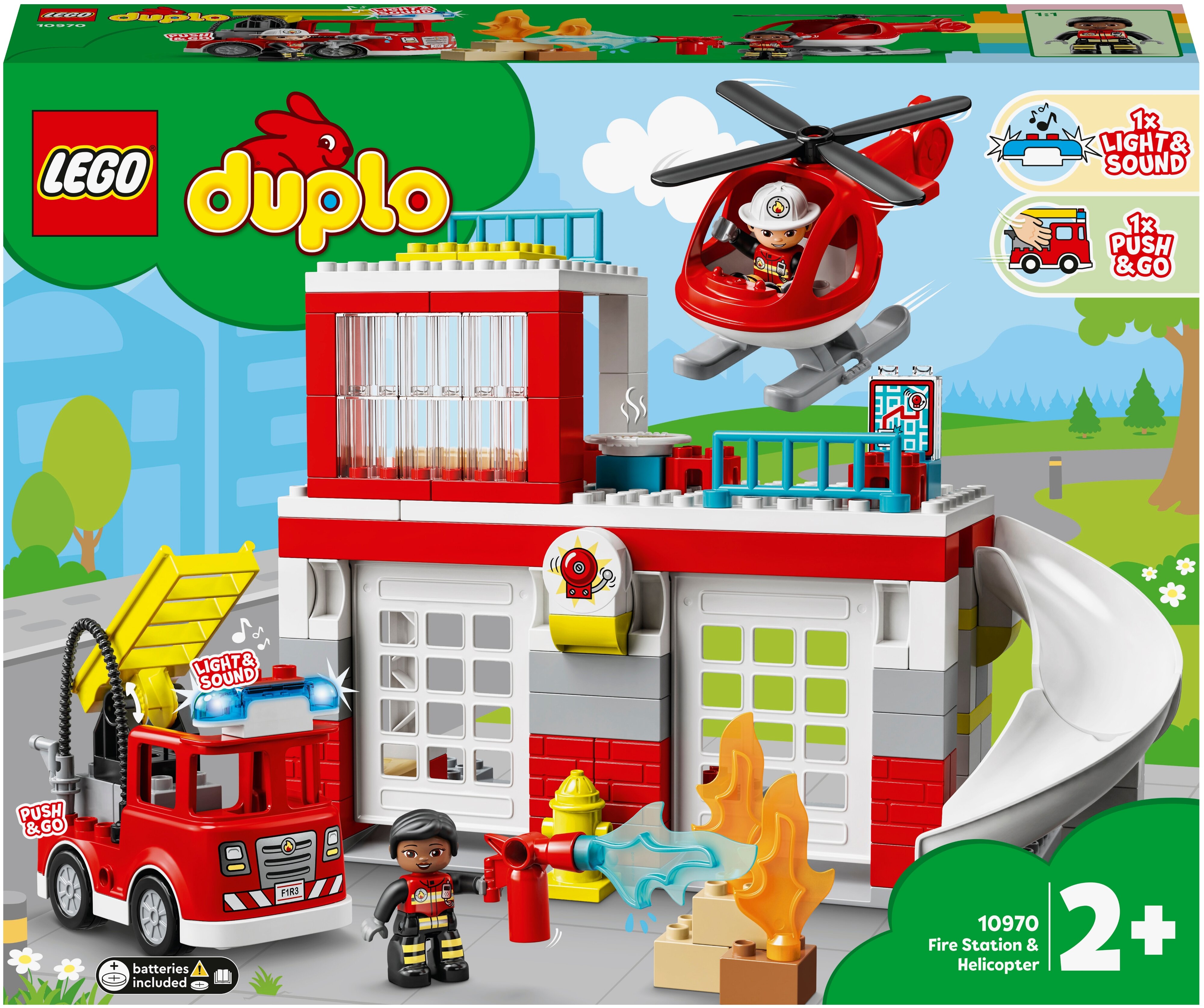 Конструктор LEGO Пожарная часть и вертолёт DUPLO 10970