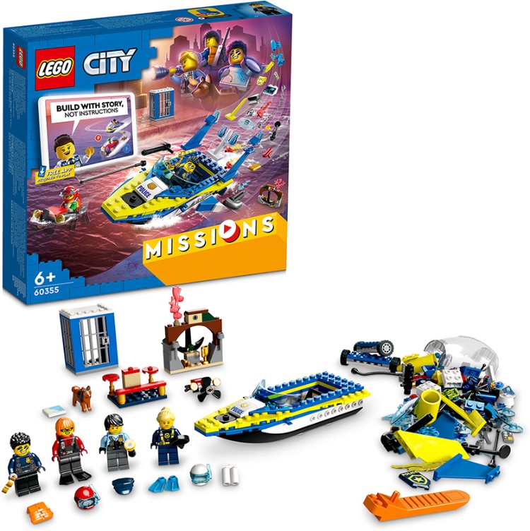 Картинка Конструктор LEGO 60355 Город Детективные миссии водной полиции