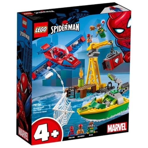 Фото Конструктор LEGO Человек-паук: похищение бриллиантов Доктором Осьминогом Super Heroes 76134