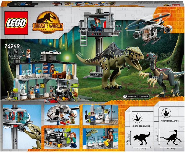 Фотография Конструктор LEGO 76949 Jurassic World Атака гигантозавра и теризинозавра