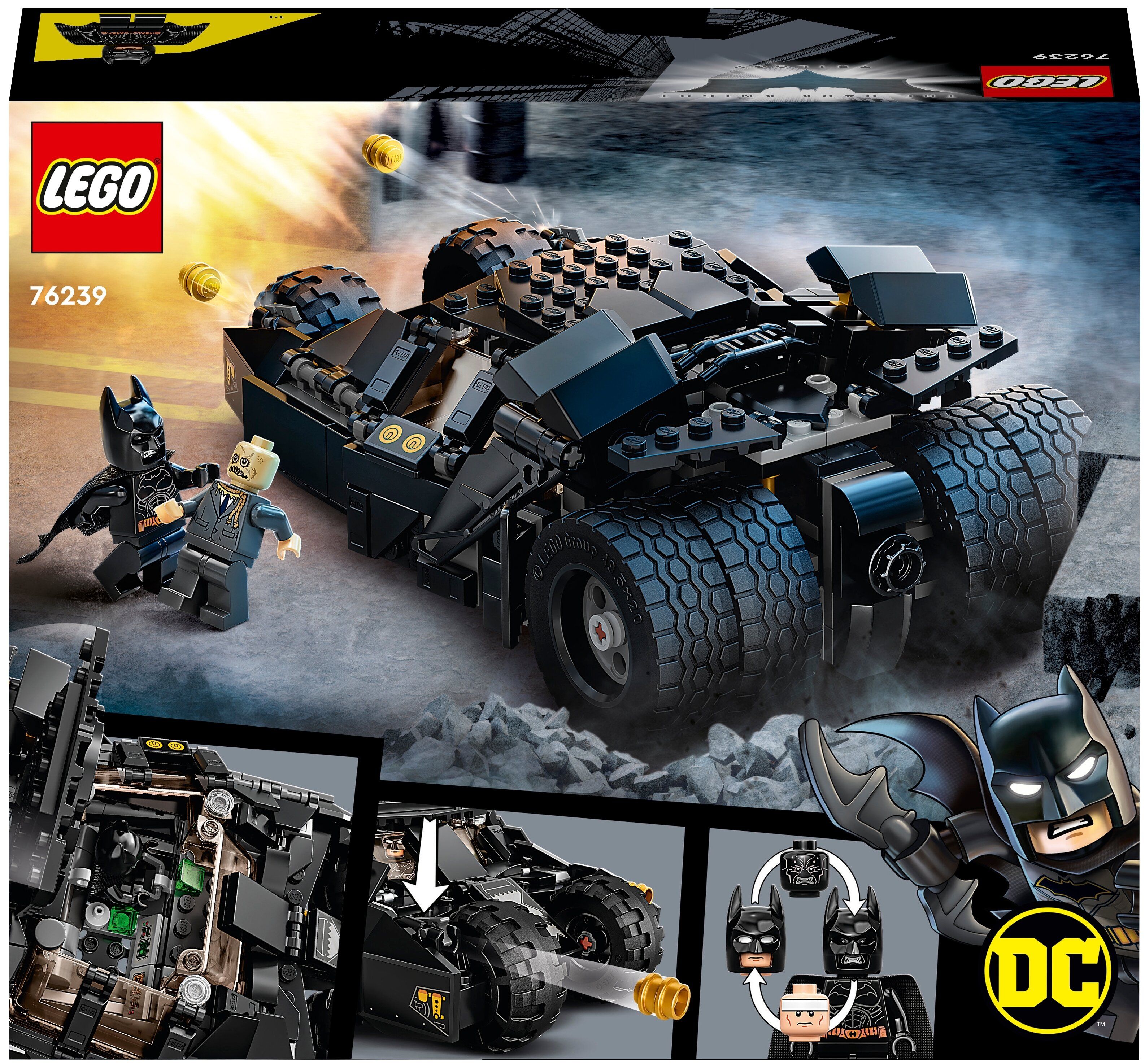 Фото Конструктор LEGO 76239 Супер Герои Бэтмобиль "Тумблер": схватка с Пугалом