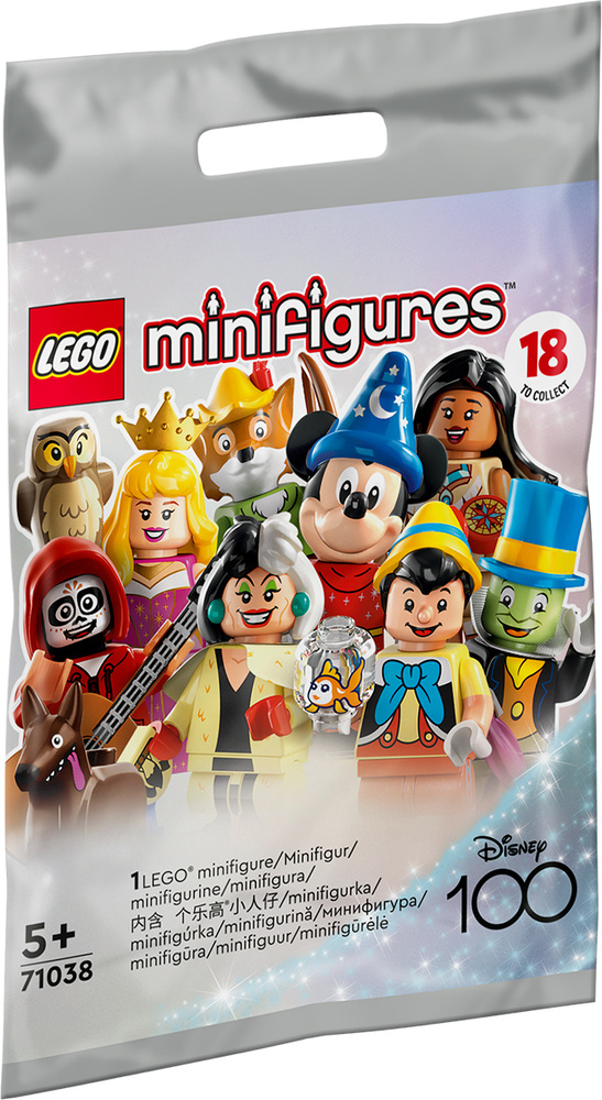 Фото Конструктор LEGO Минифигурки LEGO, серия Disney 100 Minifigures 71038