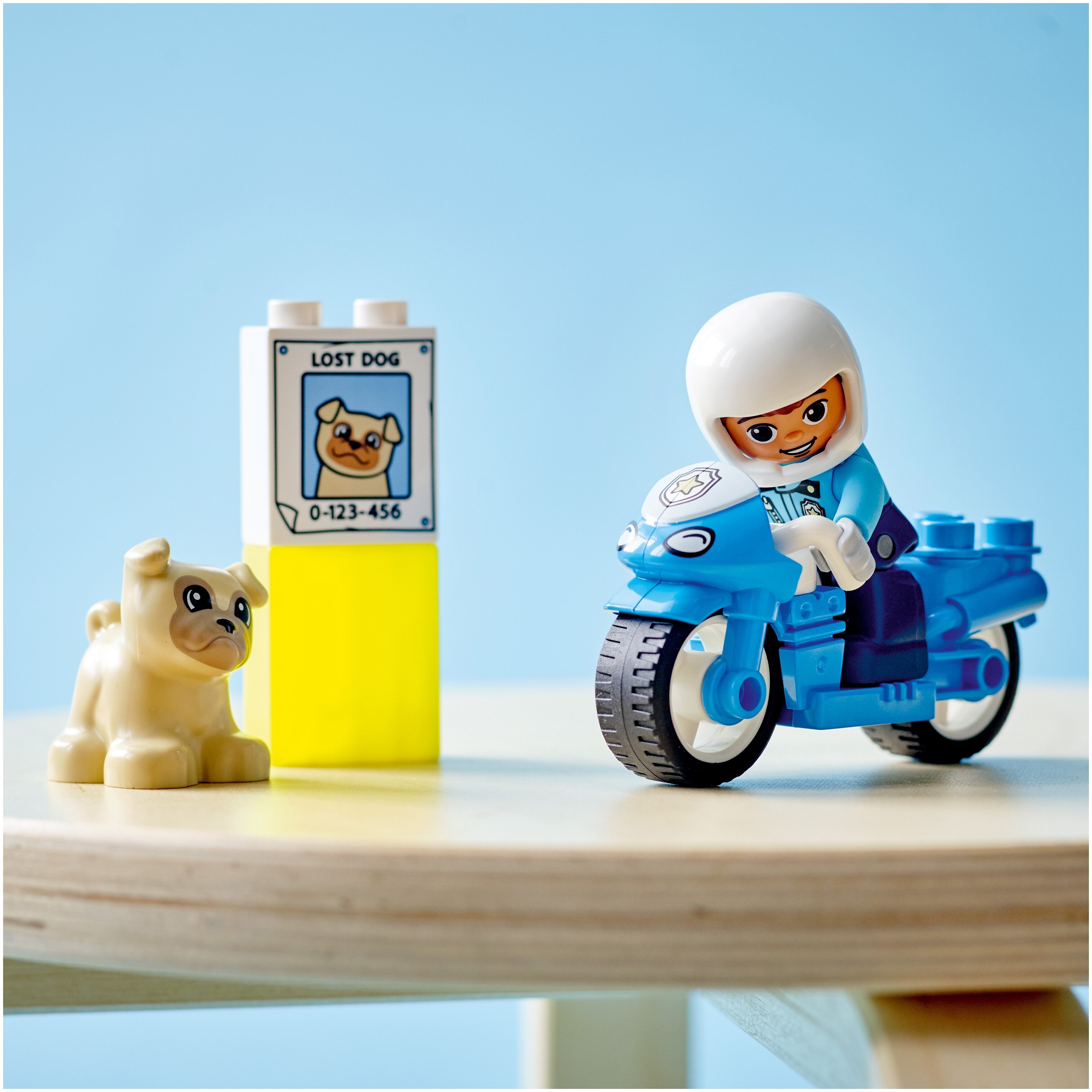 Конструктор LEGO 10967 Дупло Полицейский мотоцикл Казахстан