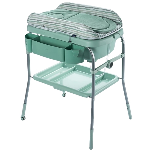 Фото Столик для пеленания + ванночка CHICCO Dusty Green 04079348190000