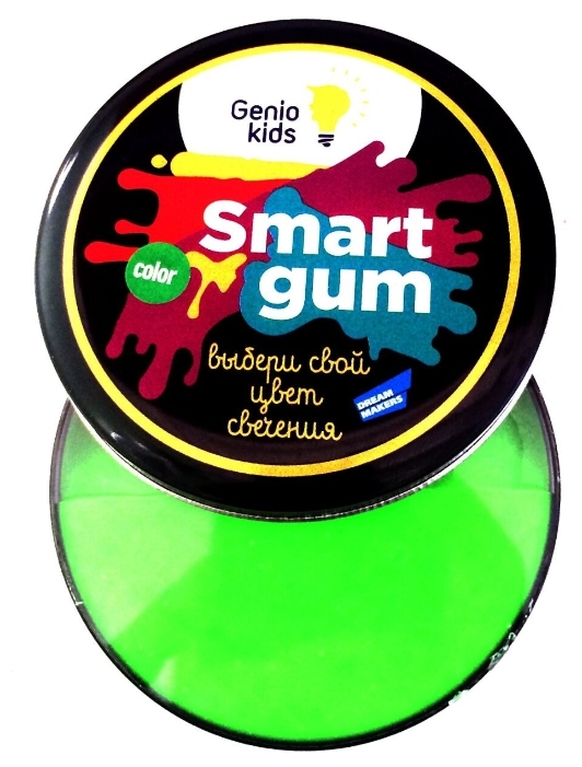Фото Игровой набор GENIO KIDS HG06 Пластилин для детской лепки «SMART GUM», цветное свечение