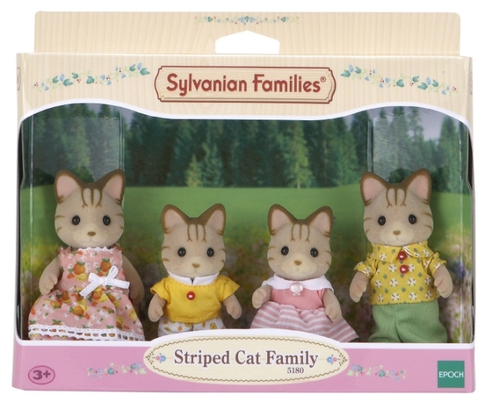 Фото Игровой набор Sylvanian Families &amp;amp;quot;Семья Полосатых Кошек&amp;amp;quot; 5180