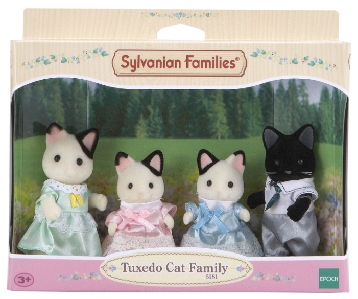 Фотография Игровой набор Sylvanian Families &amp;amp;quot;Семья Чёрно-белых котов&amp;amp;quot; 5181