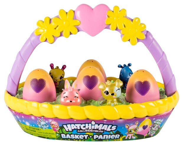 SPIN MASTER Hatchimals Игровой набор с коллекционными фигурками Hatchimals весенняя корзина 19127