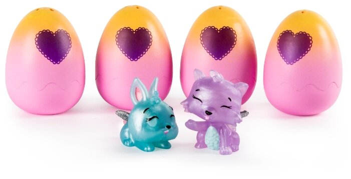 Фотография SPIN MASTER Hatchimals Игровой набор с коллекционными фигурками Hatchimals весенняя корзина 19127