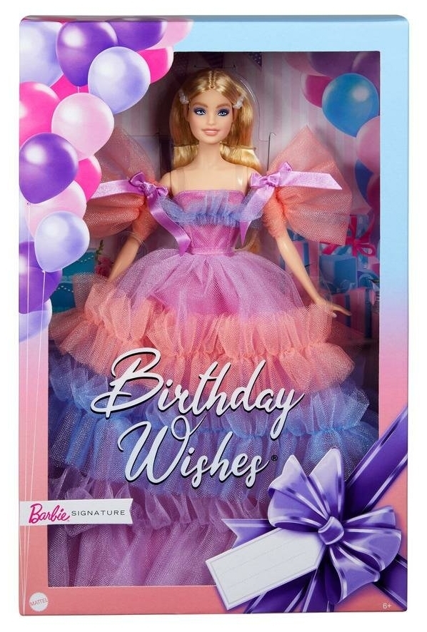 Картинка Кукла BARBIE Коллекционная &amp;amp;quot;Пожелания ко Дню Рождения&amp;amp;quot; GTJ850