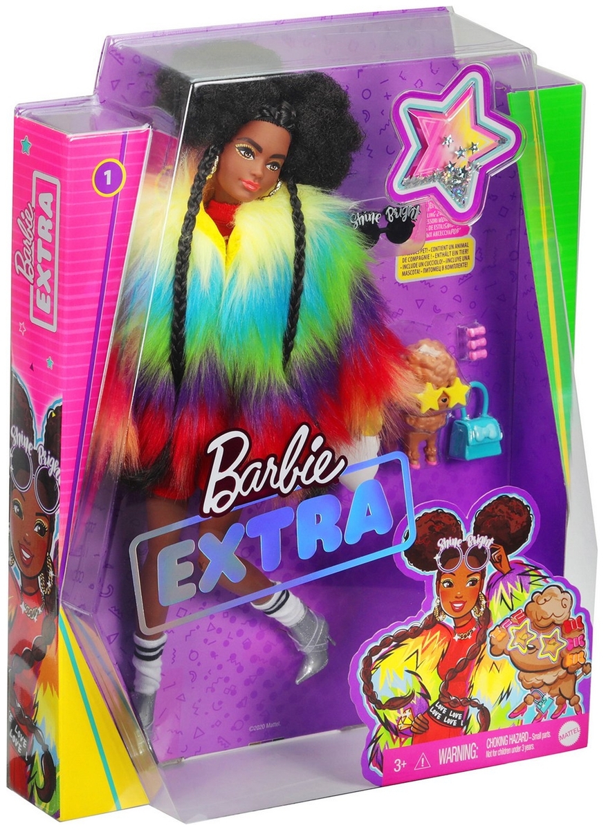 Кукла BARBIE Extra в радужной накидке GVR040 заказать