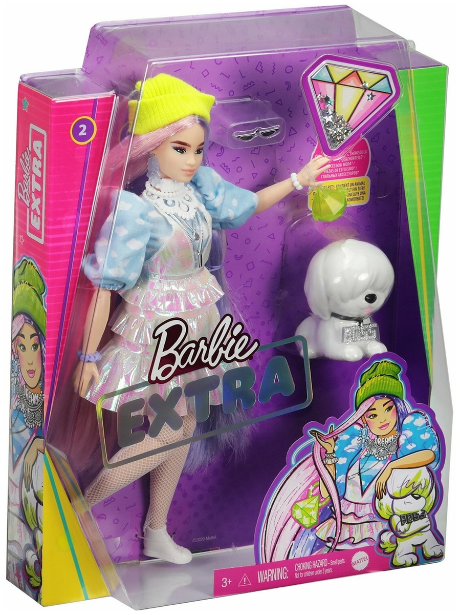 Картинка Кукла BARBIE Extra в желтой шапочке GVR050