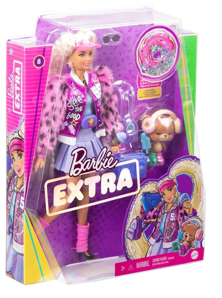 Цена Кукла BARBIE Extra блондинка с хвостиками GYJ770