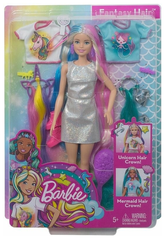 Цена Кукла BARBIE Радужные волосы GHN040