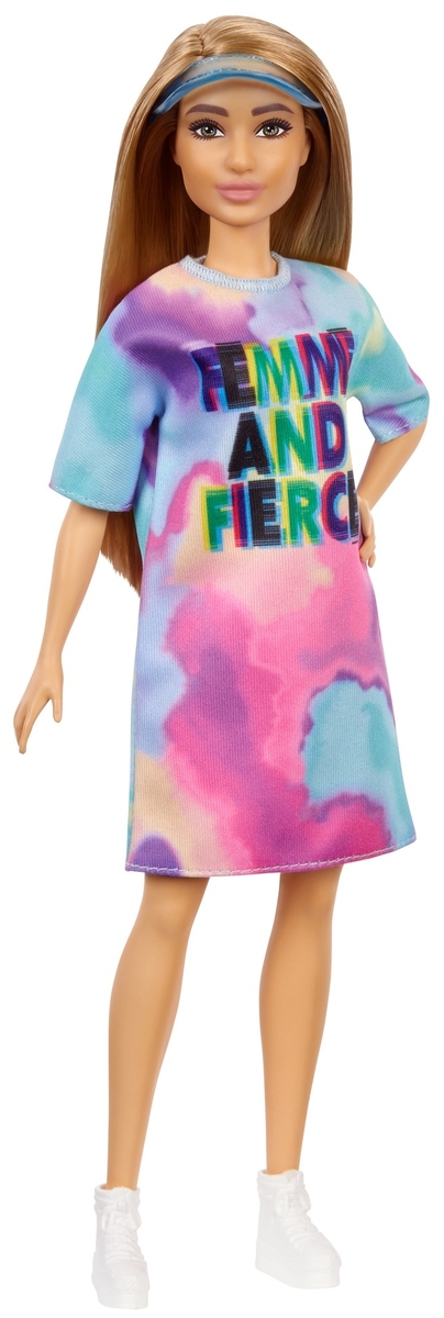 Фото Кукла BARBIE Игра с модой, в ярком платье GRB510