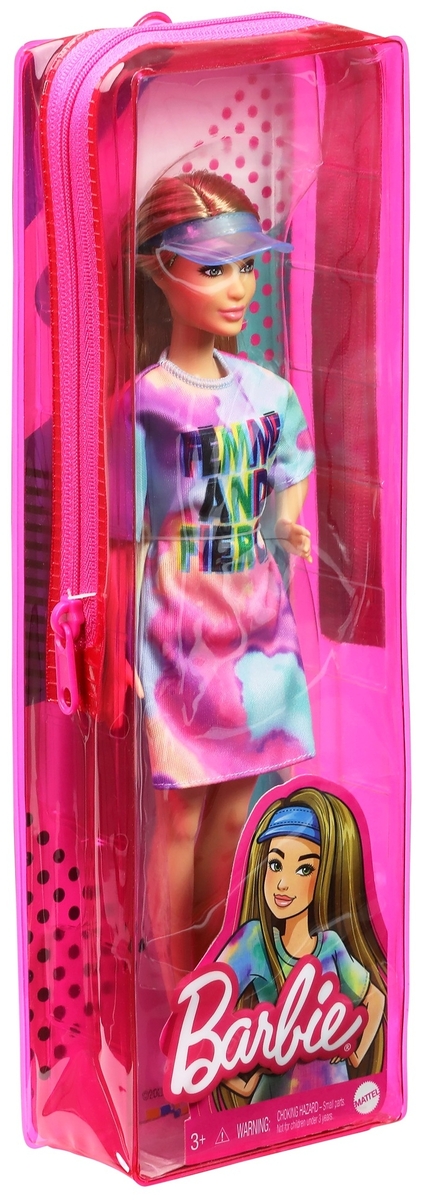 Кукла BARBIE Игра с модой, в ярком платье GRB510 Казахстан