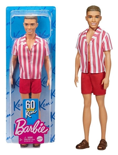 Кукла BARBIE Ken 60-летний Юбилей, в красных шортах GRB410/GRB42