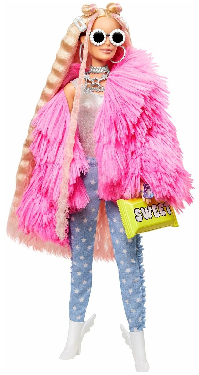 Фото Кукла BARBIE Extra в розовой куртке GRN280