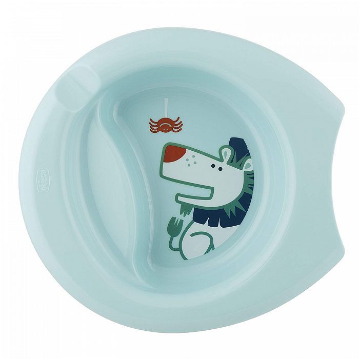 Фото Тарелка CHICCO 00016001200000 EasyFeeding Bowl 6м+ голубая